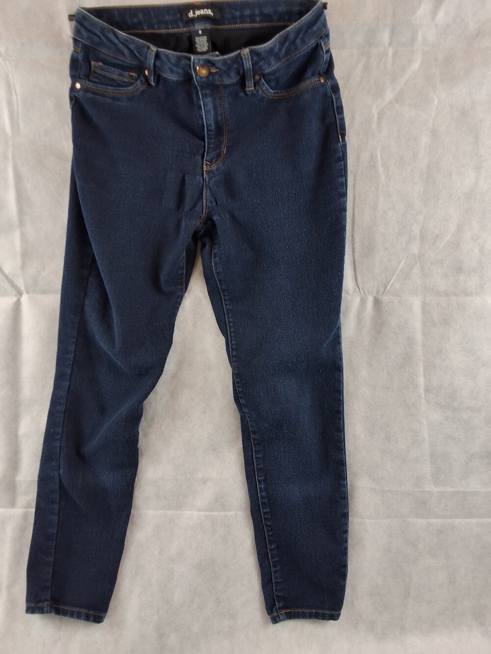 d.jeans women’s size 8 dark wash skinny jeans stretch denim